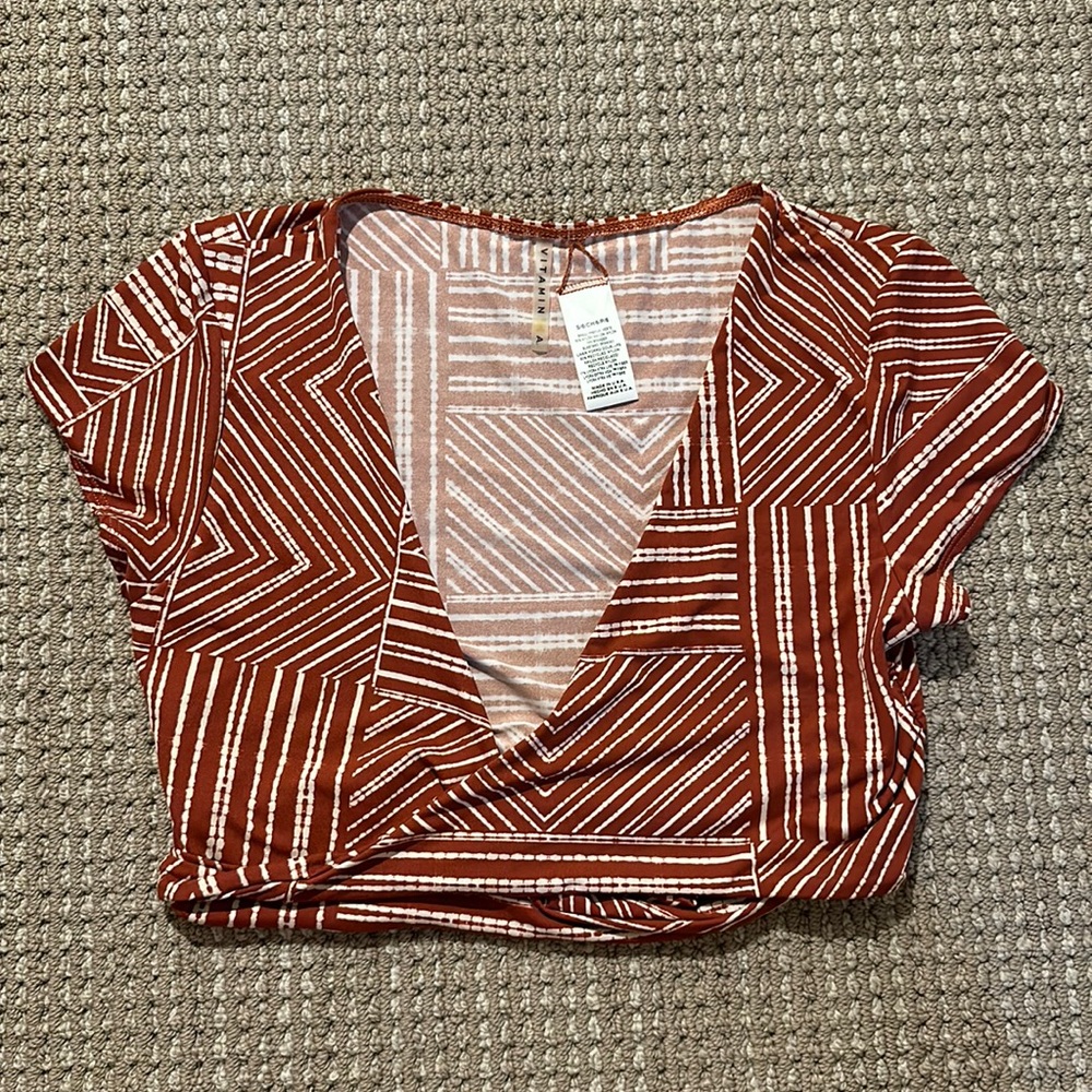 Vitamin A swim crop top